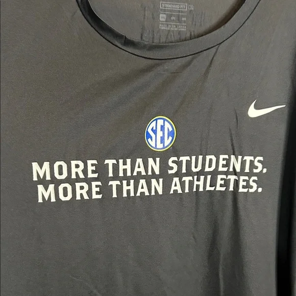 Nike Men's SEC Black Athletic Tee NWT - Picture 3 of 8